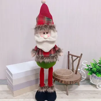 1/3PCS Crăciun Păpuși Pandantiv Stil Nordic Anul Nou, Ornament Ren, om de Zăpadă Moș Crăciun în Picioare Papusa Decor