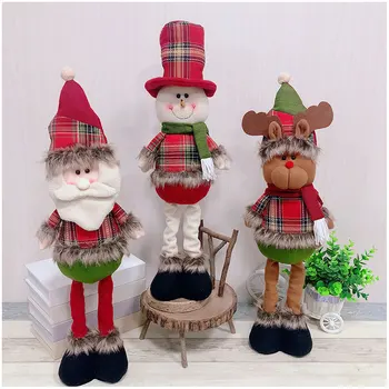 1/3PCS Crăciun Păpuși Pandantiv Stil Nordic Anul Nou, Ornament Ren, om de Zăpadă Moș Crăciun în Picioare Papusa Decor