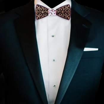 Noul Design Lemn Bărbați Cravata de Afaceri Clasic Gât de Lemn papion Pentru Barbati Costum Pentru Petrecerea de Nunta Cravata Vanzare Fabrica