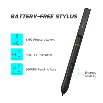 Parblo A640 V2 Portable Tabletă Grafică Profesională Semnătura USB Drawing Tablet 8192 de Presiune a Pen-Baterie liber pentru Incepatori