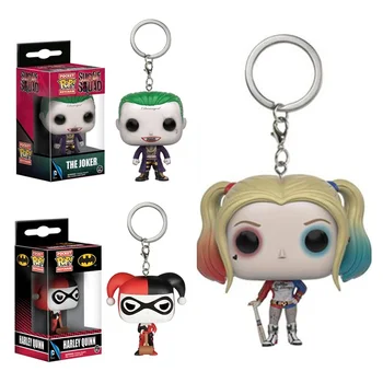DC Comics Suicide Squad Harley Quinn Joker Buzunar Pop Breloc Accesorii Mini figurine model de jucărie, cadouri de Colectie