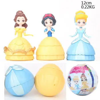 Disney Princess Jucării 3pcs/Set Bricolaj Copii Lol Păpuși din Pvc Cifrele de Acțiune Bella Alba ca Zapada Lol Serie 3 Mingea Poupee Copii Jucării Pentru Fete