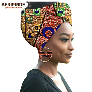 African stil de moda cercel pentru femei AFRIPRIDE manual ankara imprimare femei ureche purta cu folie cap A1928003