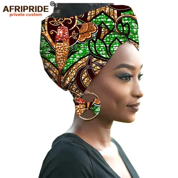 African stil de moda cercel pentru femei AFRIPRIDE manual ankara imprimare femei ureche purta cu folie cap A1928003