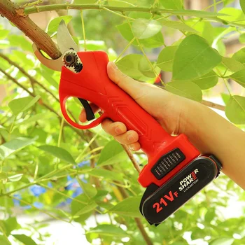 21V 25mm Electrice Foarfeci cu Acumulator Reîncărcabil Tăiere Foarfece de Grădinar Grădină Cutter Instrumente de Tăiere Cu Baterie