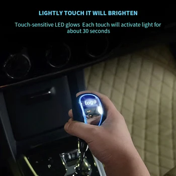 Universal 110mm Touch Activat Ultra LED Albastru Aprins Butonul de Schimbare se Potrivește pentru cele Mai multe Masini cu Buton-mai Puțin Exploatate Schimbator