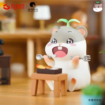 La modă Jucării Reale Hamster Flaut Serie Cutie și Ou de Muncă Articolul Fată Drăguță Desktop Decor Cadou
