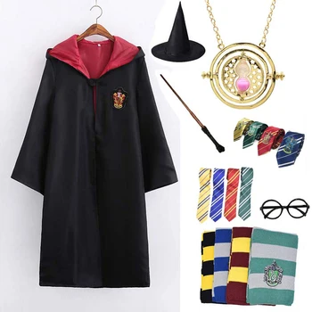 Cosplay Godric Costum Potter Colier Esarfa Cravata Baghetă Magică Hermione Uniformă Școlară Halat De Haloween Costume Accesorii Elemente De Recuzită