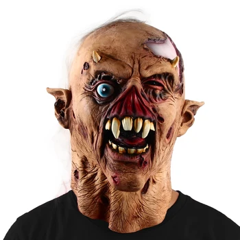 Noul Produs De Lux Diavolul Groază Halloween Masca Fantoma Zombie Înfricoșător Petrecere Articole De Acoperit Capul