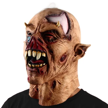 Noul Produs De Lux Diavolul Groază Halloween Masca Fantoma Zombie Înfricoșător Petrecere Articole De Acoperit Capul