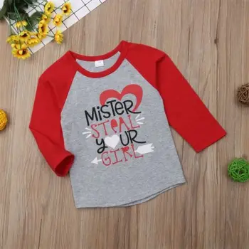 Copii Baby Boy Tricou Copil Copil Topuri Cu Maneci Lungi Graphic Tee Haine Scrisoare