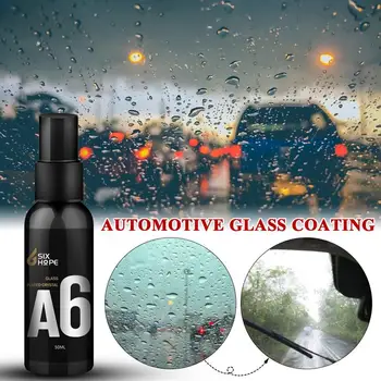50ml A6 Auto Oglinda Retrovizoare Respingător Agent de Sticlă Auto Anti Apa Parbriz Anti-Ploaie Agent Cu un Prosop de Auto-styling