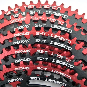 DECKAS Rotund 130BCD 50T/52T/54T/56T/58T Ciclism Foaia Biciclete MTB Angrenajul Angrenajul Placa BCD 130mm dinte placa