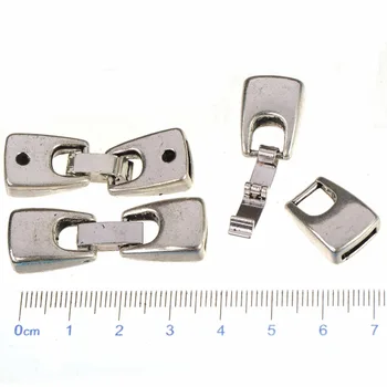Accesorii pentru bijuterii comută carlige cabluri diy bratari cu cleme de mână face retro argint 9mm plat gaură mare moda 39*13mm 7pcs