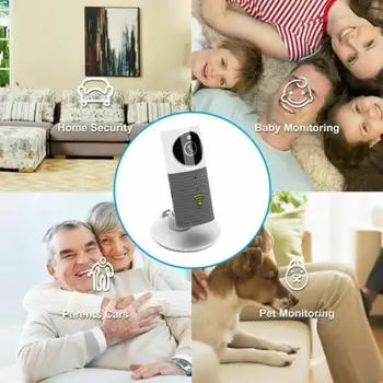 HD 720P Câine Inteligent Cleverdog Acasă WiFi Securitate CCTV, Camera IP Baby Monitor Smart Home Security Camera cu Unghi Larg de 180