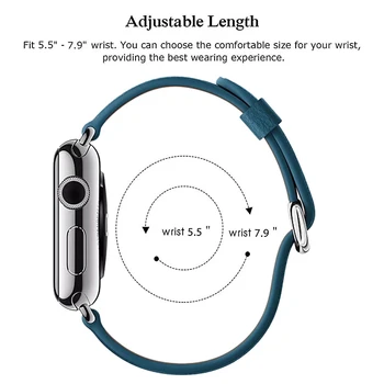 Moderne, Catarama curea din Piele pentru apple watch band 44mm seria 6 5 4 3 2 1 iwatch 40mm 38mm 42mm Bratara Accesorii inteligente Încheietura mâinii