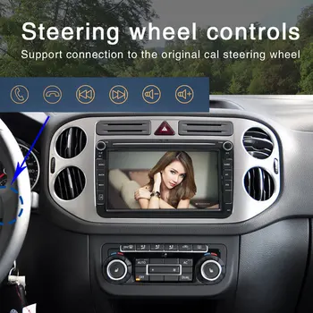 Essgoo Autoradio Android 2 Din Masina cu echipamentele de redare Multimedia Navigatie GPS Radio Auto Stereo Pentru Volkswagen Pentru VW Passat Seat Skoda