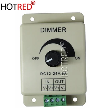 5PCS de Înaltă Calitate 12V 8A Dimmer Senzor PIR Benzi cu LED-uri Comutator de Lumină Dimmer regulator de Luminozitate Reglabile regulator de Luminozitate