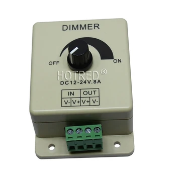 5PCS de Înaltă Calitate 12V 8A Dimmer Senzor PIR Benzi cu LED-uri Comutator de Lumină Dimmer regulator de Luminozitate Reglabile regulator de Luminozitate