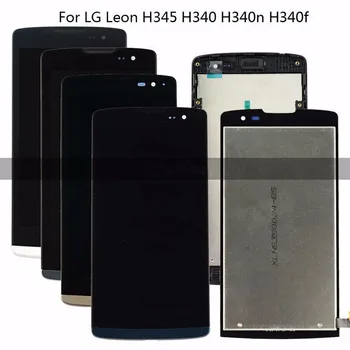 Testate LCD Pentru LG Leon H340 H340n H324 H320 Display LCD Touch Screen Digitizer Cadru de Montaj piese de schimb