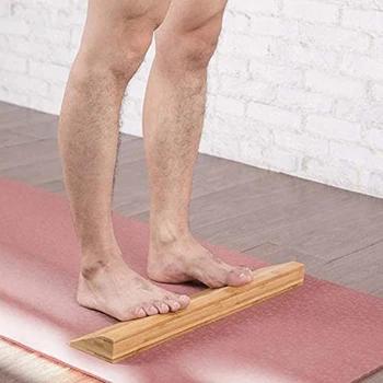26cm Slant Bord Vițel Glezna Targă din Lemn Non-Alunecare de Pană Yoga Caramida de Fitness Accesorii
