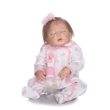 NPKCOLLECTION 2017 hotsale 22inch 55cm renăscut baby doll soft real atingere blândă plin de vinil papusa corp pentru copii cadouri