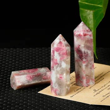 1 BUC Naturale a Crescut de piatră hexagon Punct de Cristal Mineral Ornament energesis Vindecare Bagheta de Familie Acasă Decorare DIY Cadou