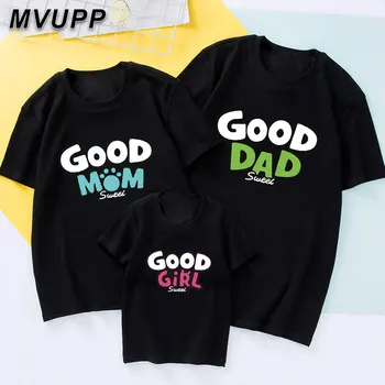 Vară Frumoasă imprimate t-shirt de moda de potrivire de familie tinutele mamă-fiică tatăl haine copii baby mama tata fiul topuri haine