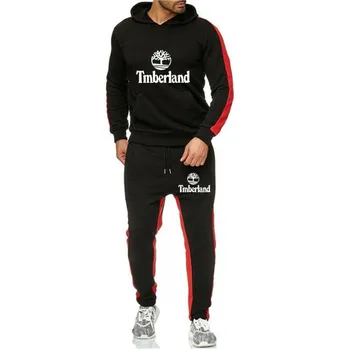 De înaltă calitate de brand Tmberland două piese costum pentru bărbați toamna și iarna sport barbati hanorac pantaloni costum casual pânză de fitness