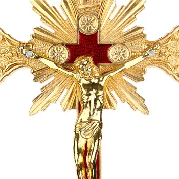Biserica Relicve Figurine Crucifixul Lui Isus Hristos Pe Suport Cross Perete Un Crucifix Antic Acasă Capela Decor Rugăciune Cruci