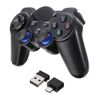 Wireless Gamepad Joystick 2.4 G Consola Cu Micro USB OTG Convertor Adaptor Pentru PC/Android Telefon Mobil/Pad Android/TV Box