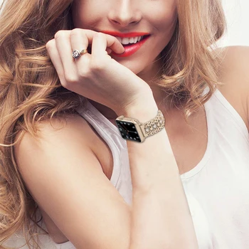 Diamant Curea Pentru Apple Watch Band 38mm 42mm iwatch trupa kommer 5 4 3 2 1 femei watchband pentru apple watch 6 curea de 44mm 40mm