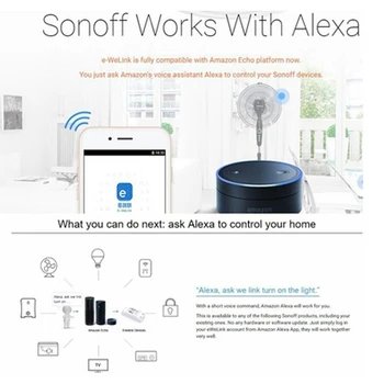 Sonoff de Bază R2 Wifi DIY Inteligent de la Distanță fără Fir Comutator Domotica Controler de Lumină Modul de Lucru cu Alexa de Start Google eWeLink