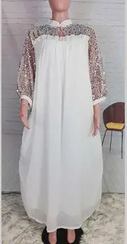 Nou stil African femei Dashiki de Moda de Craciun rochii de Șifon material Cu interior vrac rochie lunga gratuit dimensiune lungime 150cm