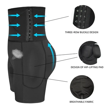 Talie Mare Burtica Control Chilotei Stomac Hip Pad Control Ferm Al Corset Body Shaper Fundul Stivuitoare Bodysuit Cur Mare Funduri Enhancer