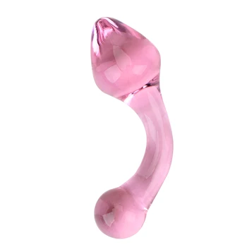 IKOKY Masaj de Prostata Jucărie Sexuală pentru Femei Roz de Cristal Butt Plug Erotic Sticlă Anal Plug Produse pentru Adulți de sex Feminin Masturbari