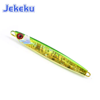 JEKEKU 1 buc Laser Jigging Metal Atrage Duce Pește 100g 120g Scufundarea Momeală de Pescuit Mal Arunca Momeli Artificiale Metal Momeala