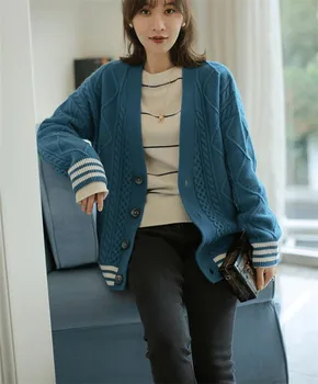 2020 noua moda cașmir, lână tricot realizate manual pentru femei cardigan pulover haina o mărime personaliza comerț angro și cu amănuntul