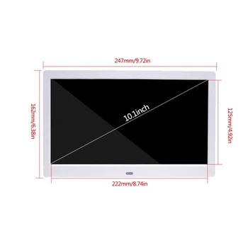 10inch de Înaltă Definiție, 1024x600 ecran LCD Digital Photo Frame Electronice Album Poza