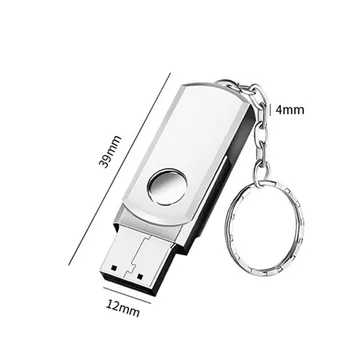JASTER Metalice Pivotante USB Flash Drive 4GB 64GB 16GB 32GB Breloc Memory Stick Pendrive cu Logo-ul de Imprimare,peste 10 buc LOG gratuit