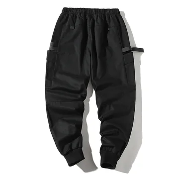 Moda Barbati Pantaloni Slim Fit Stil Urban Hip-Hop Mozaic De Buzunar Pantaloni Cu Manseta Jogging Pantaloni Pentru Barbati