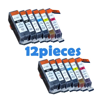12pcs PGI725 CLI726 cartușele de cerneală Pentru canon PGI 725 CLI 726 IP4870 IP4970 IX6560 MG5170 MG5270 MG5370 MG6170 MG6270 imprimante