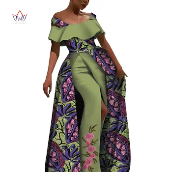 Plus Dimensiune Femei Tradiționale Africane Rochii Lungi Brand de Haine Personalizate African Wax Dashiki Rochii Pentru Femei Regulat 5xl WY6000