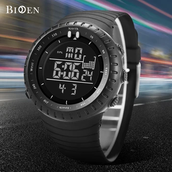 BIDEN Digital Ceas Barbati Brand de Lux Ceas Militar de Moda de Alarmă Cronometru Ceas Masculin Relogio Masculino
