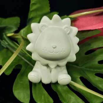 Animale 3D Mini drăguț leu Mucegai Silicon Crăciun tort de decorare DIY ciocolata mucegai lumânare fondant mousse forme de tort instrument