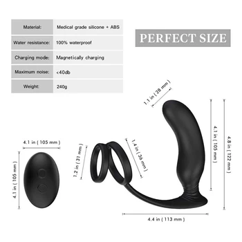 Butt Plug Prostata Masaj 9 Vibrații Modul Wireless Reîncărcabilă G-Spot Vibrator Anal Vibrator Vibratoare Jucarii Sexuale Pentru Bărbat