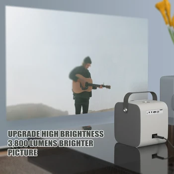 Salange P52 Mini Proiector, Nativa 1280*720P 3000 Lumeni Projetor, Suport Full HD 1080P LED-uri Proyector , 3D Proiector Home Theater