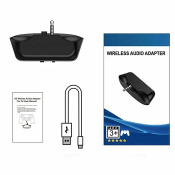 De Vânzare la cald Convertor Adaptor Textura Delicata pentru Wireless Căști pentru PS4 Controller 3.5 mm Mufă Audio Bluetooth Transmițător