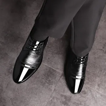 Formal Mens Pantofi de Mari Dimensiuni 48 italiană Rochie Pantofi Barbati Maro Negru Afaceri cu Pantofi Pantofi Barbati Oxford Piele Derby Mens Pantofi