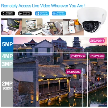 4CH Sistem CCTV 2 BUC Ultra 5MP Cupola de Securitate POE Camera IK10 cu Hikvision 4POE NVR DS-7604NI-K1/4P DIY Kituri de Supraveghere Video